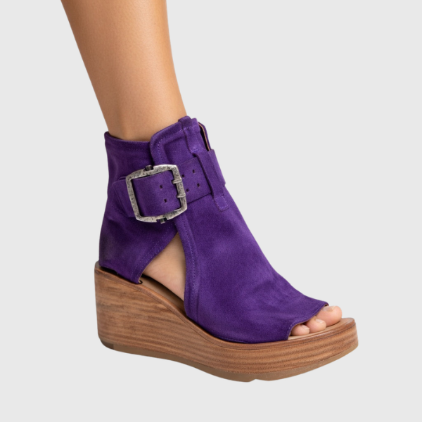 Mabel | Offene Wedge Stiefeletten
