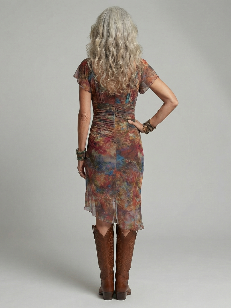 Aeris | Ruhiges Halter Midi Kleid