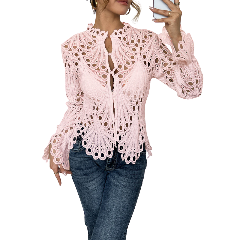 Brielle | Moderne Bluse mit hohlem Detail