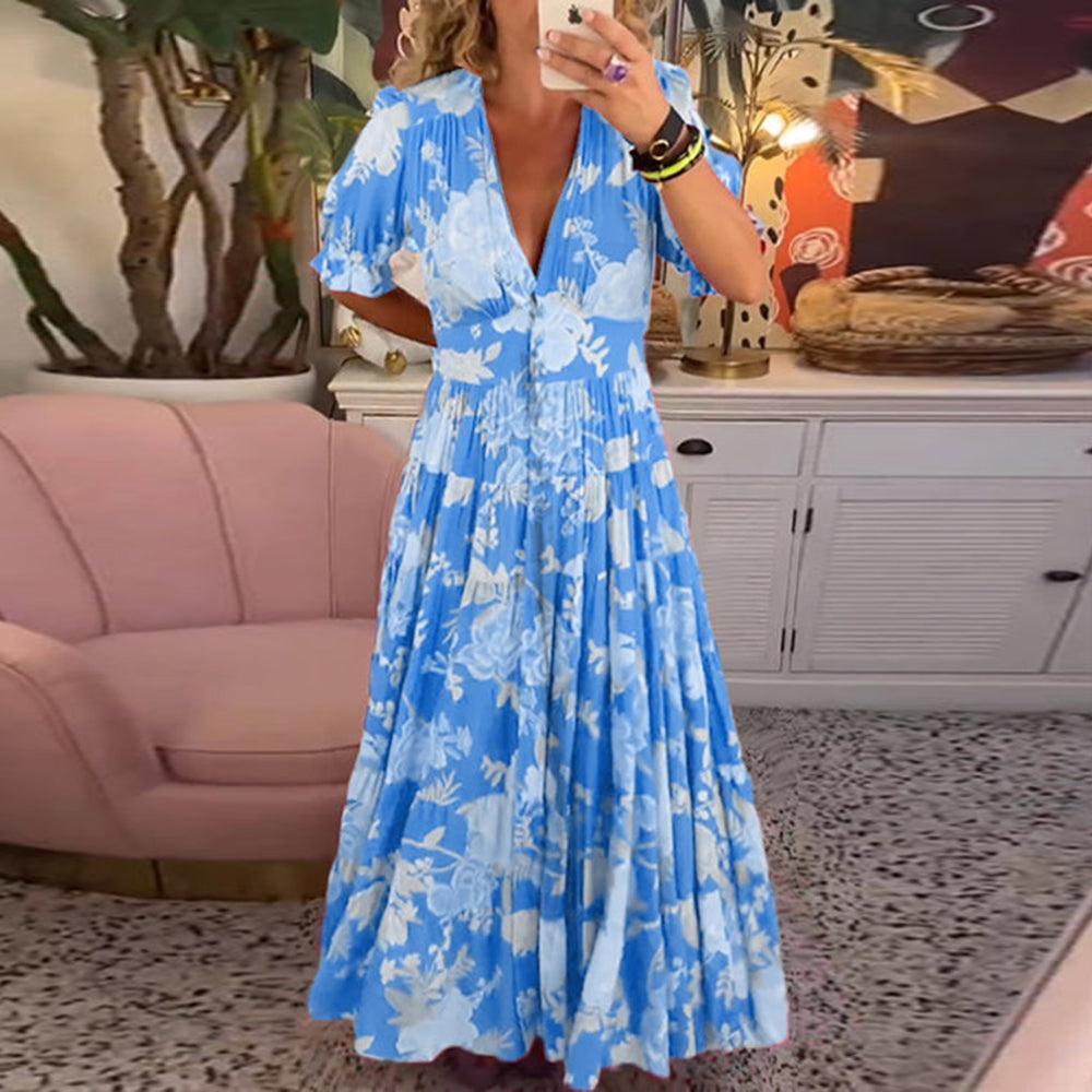 Floriana | Lebhaftes Blumenkleid