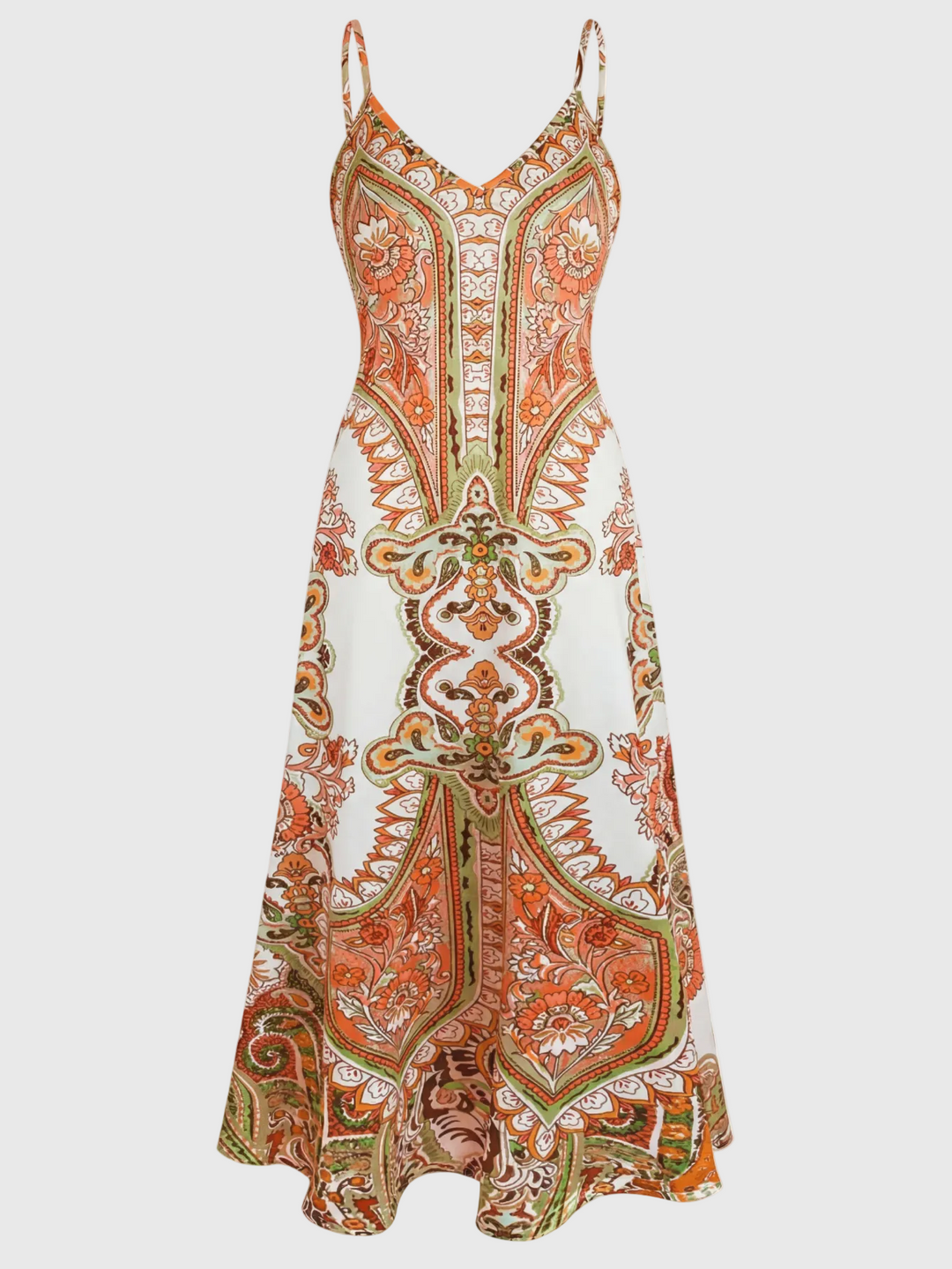 Skye | Boho Blumenmuster Ärmelloses Kleid