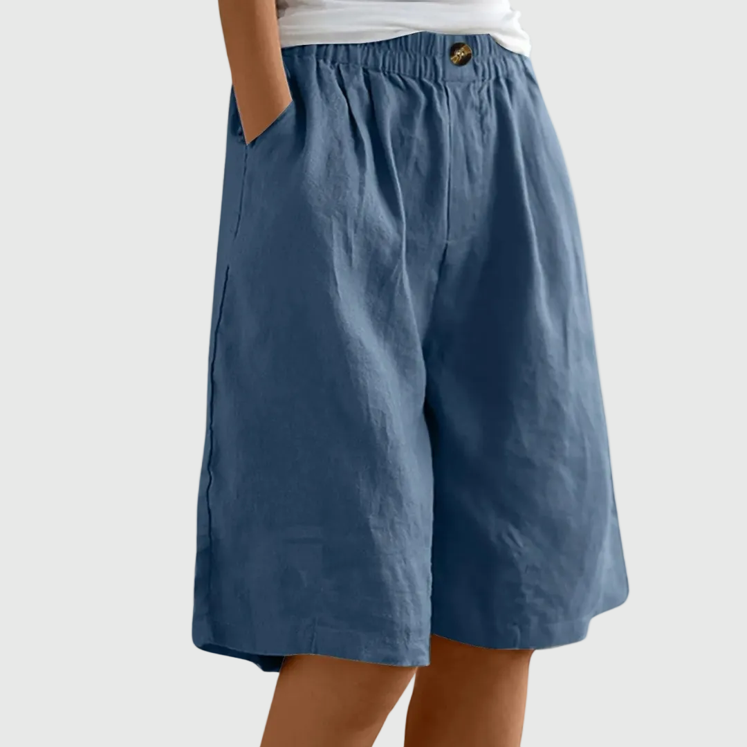 Miley | Elegante Baumwoll-Leinen Shorts