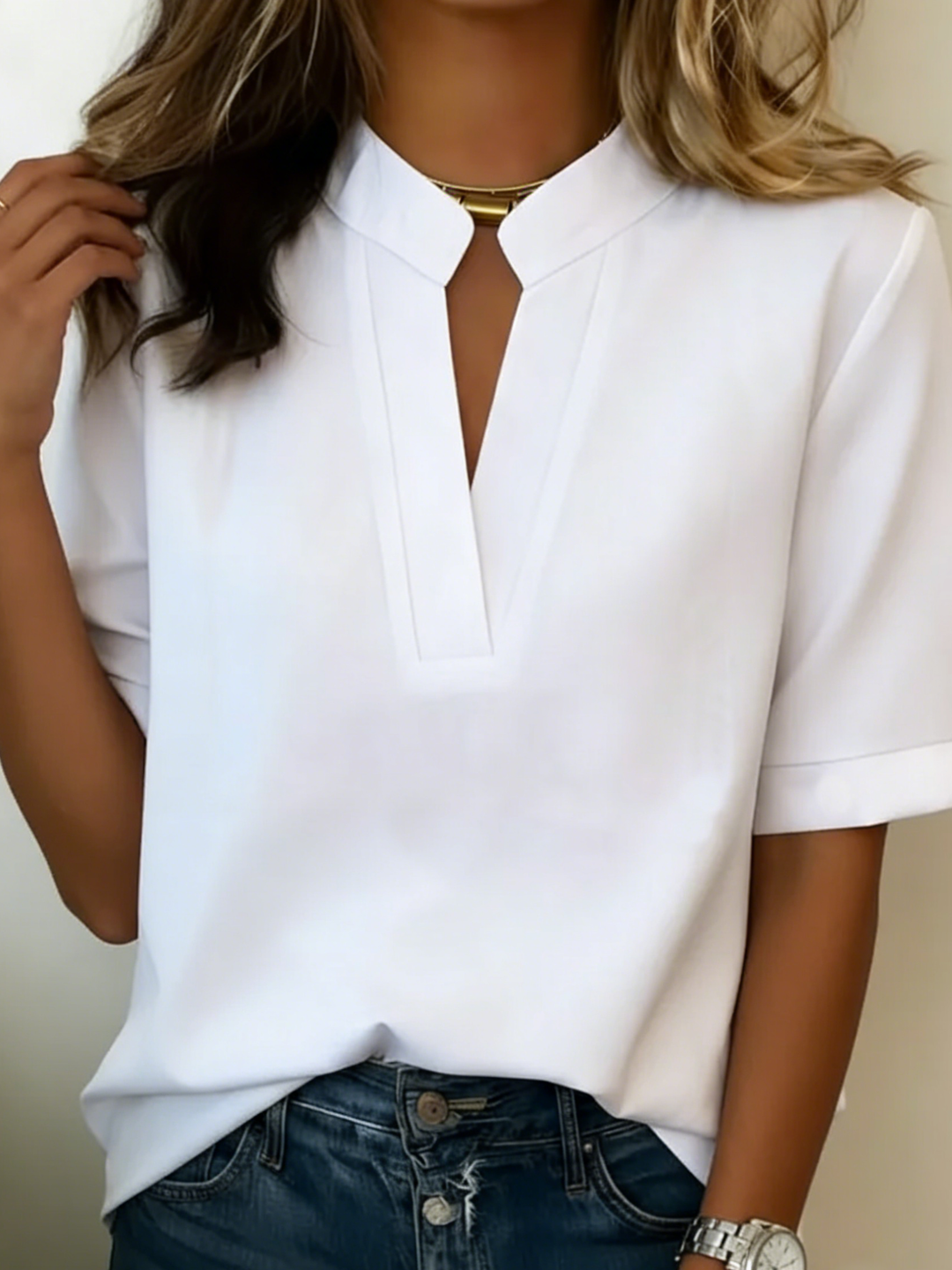 Loise | Elegante Bluse mit Raffiniertem Kragen