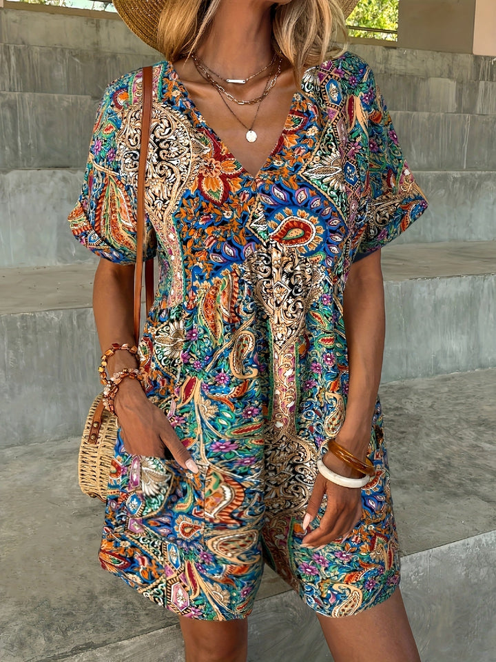 Reagan | Ocean Breeze Boho Jumpsuit