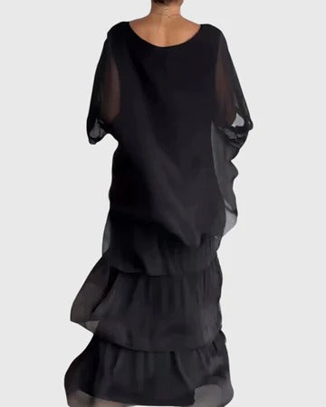 Carmel | Elegantes Fließendes Maxikleid