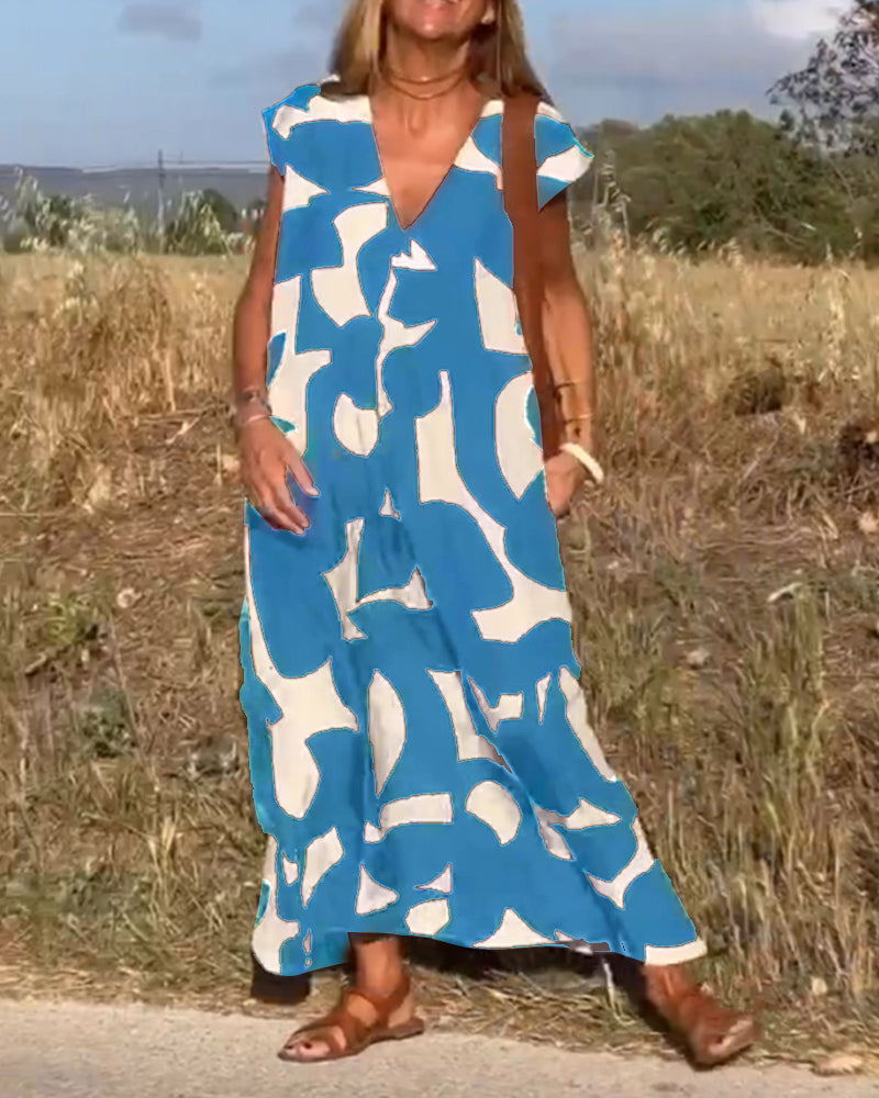 Kendall | Lässiges Abstract Kleid