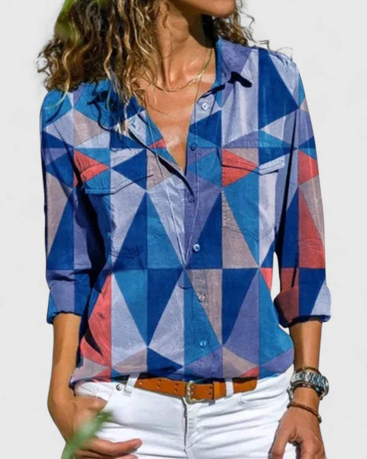 Marineblau | Elegante Bluse
