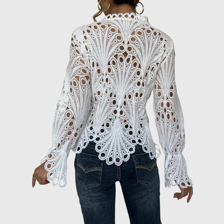 Brielle | Moderne Bluse mit hohlem Detail