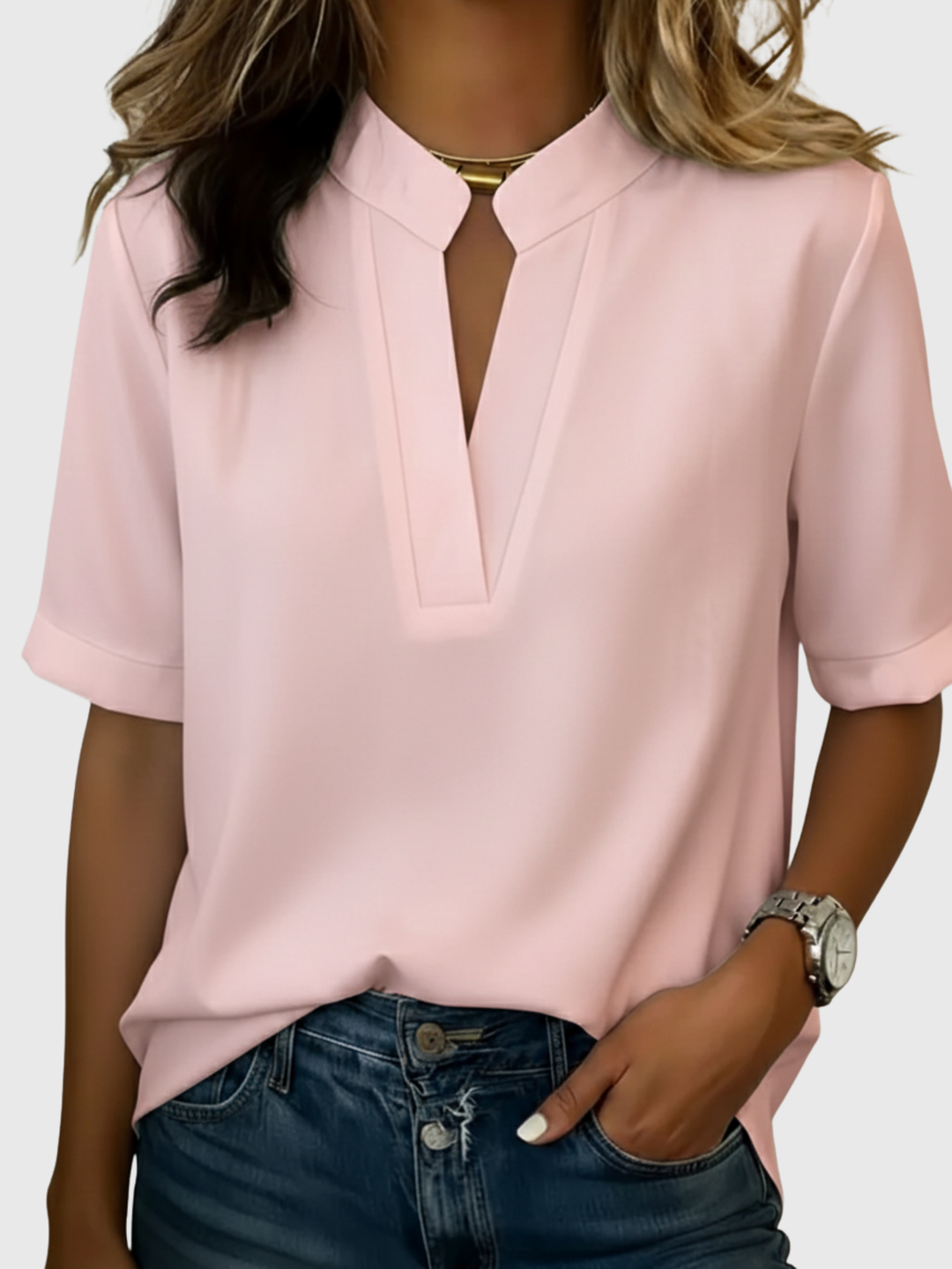 Loise | Elegante Bluse mit Raffiniertem Kragen