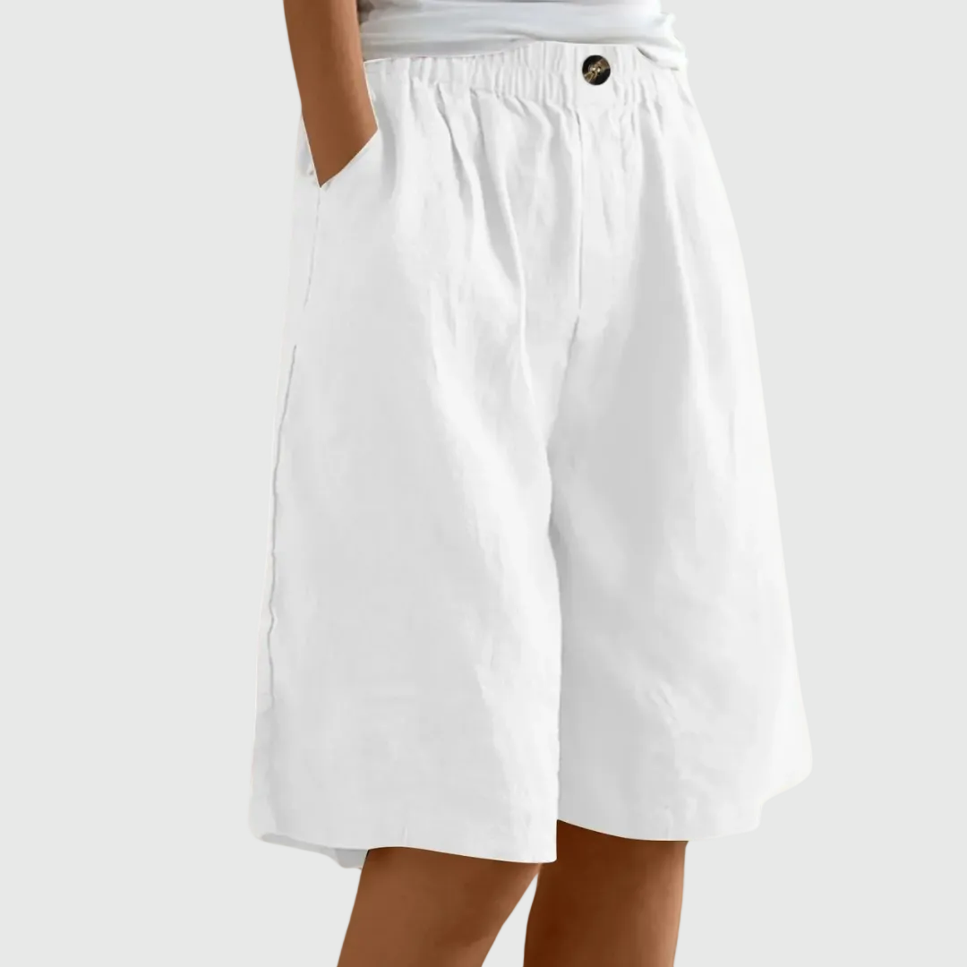 Miley | Elegante Baumwoll-Leinen Shorts