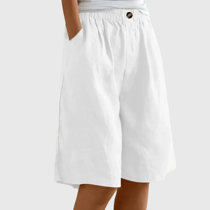 Miley | Elegante Baumwoll-Leinen Shorts