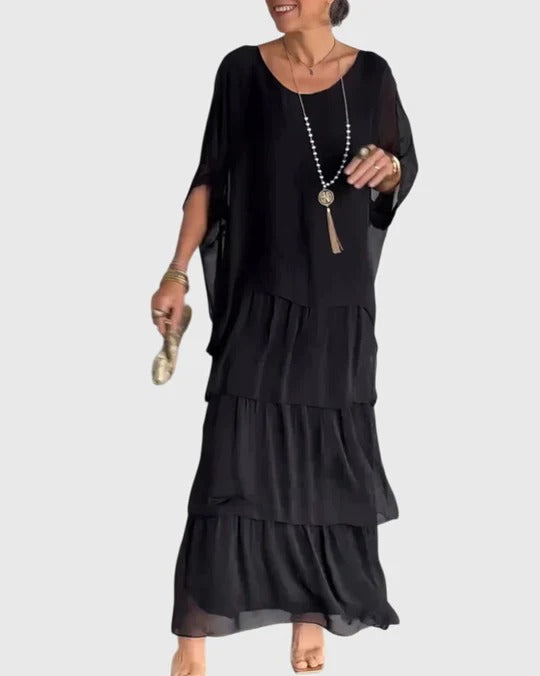 Carmel | Elegantes Fließendes Maxikleid