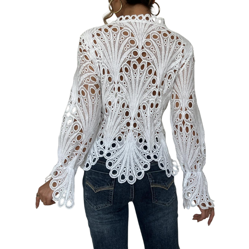 Brielle | Moderne Bluse mit hohlem Detail