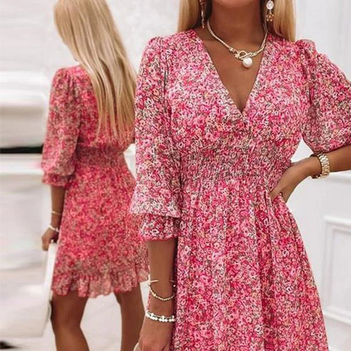 Sunna | Elegantes Blumenkleid