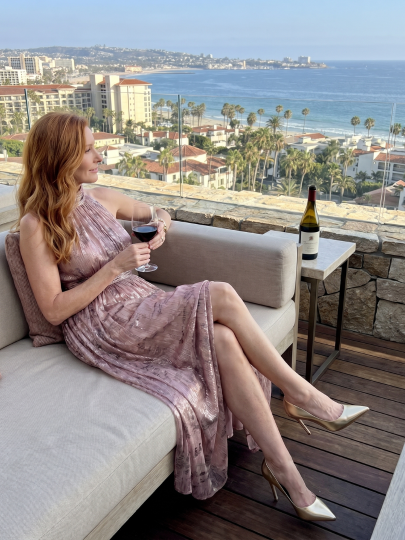 Imogen | Ärmelloses Midi-Kleid mit strukturiertem Finish