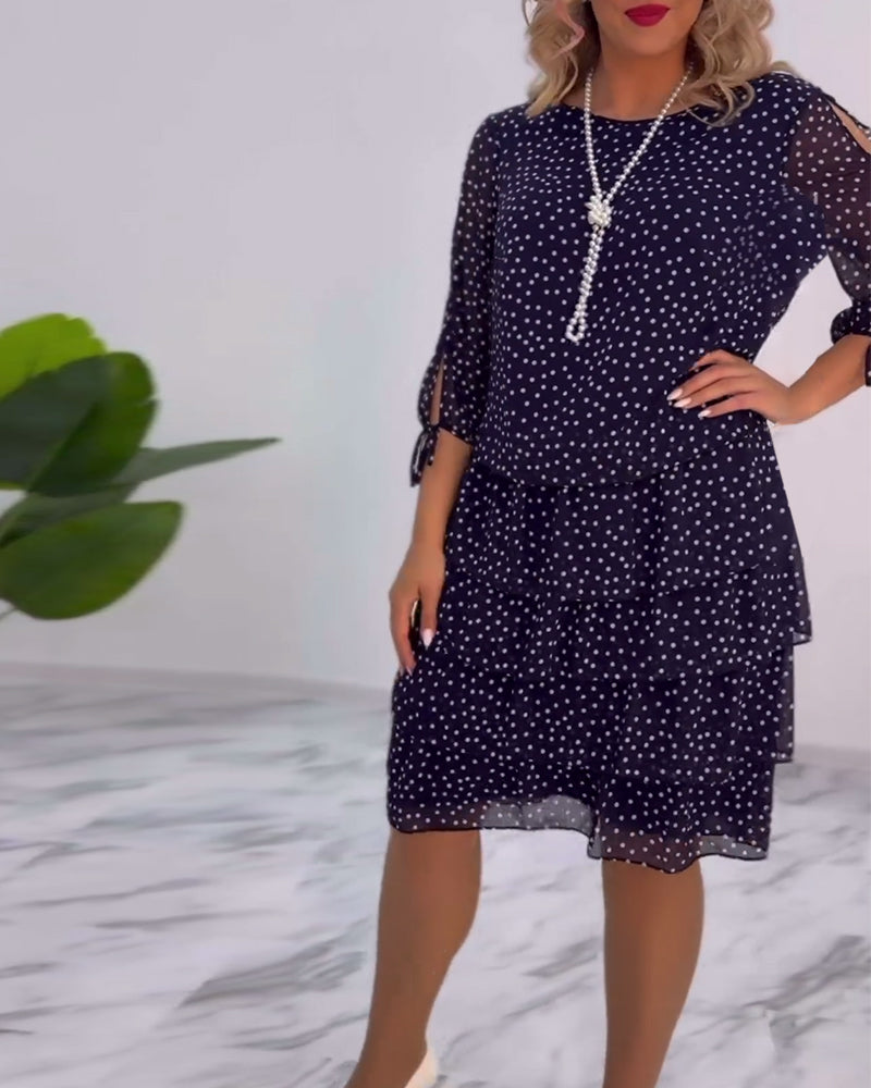 Tilly | Gepunktetes Schichtkleid