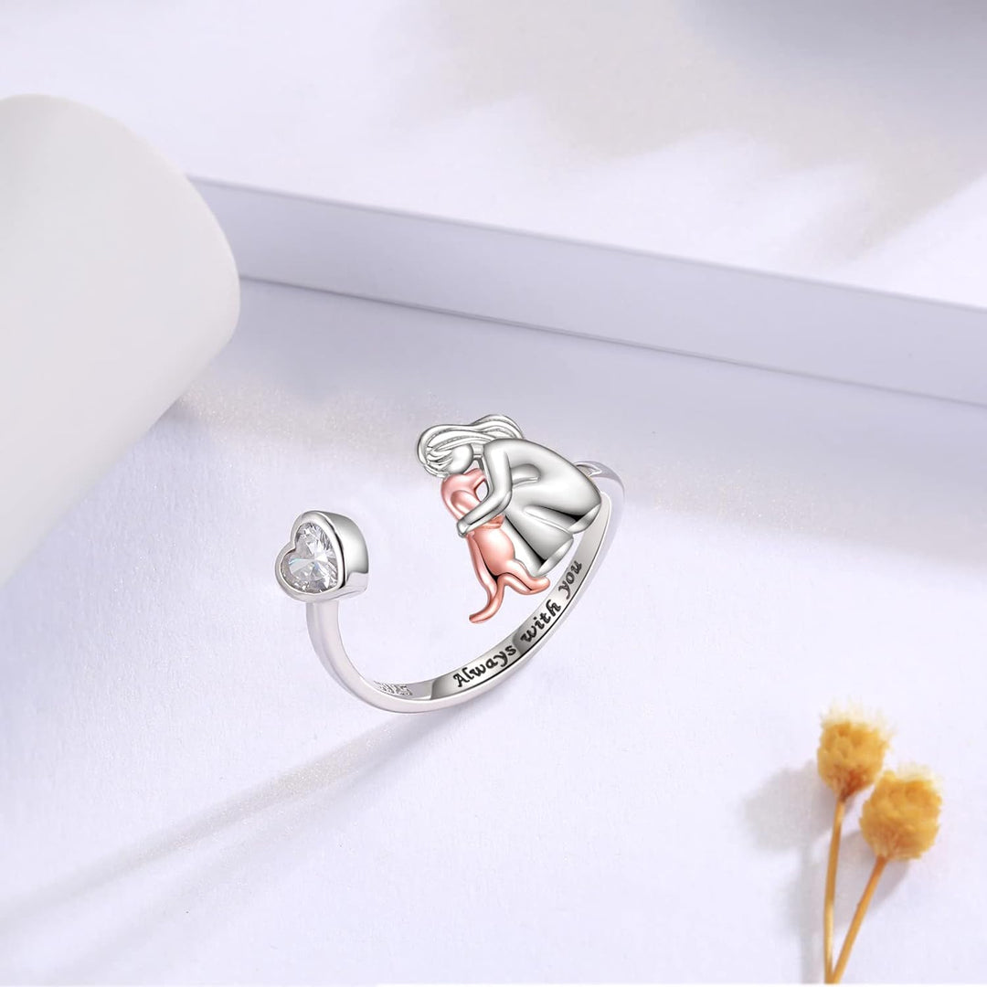 Modehaus Lindenberg | Hund Umarmung Ring (Rose)