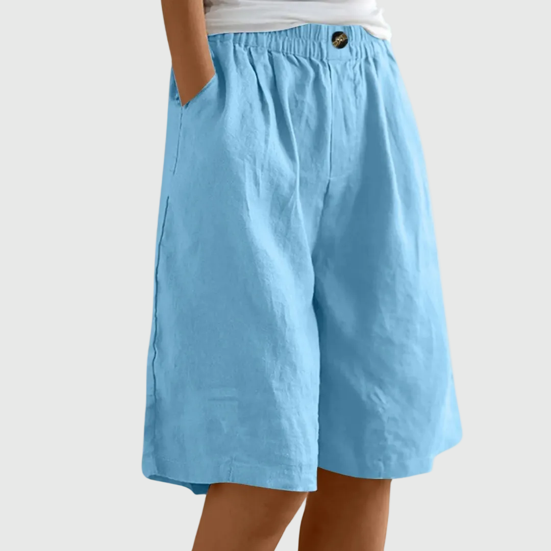 Miley | Elegante Baumwoll-Leinen Shorts