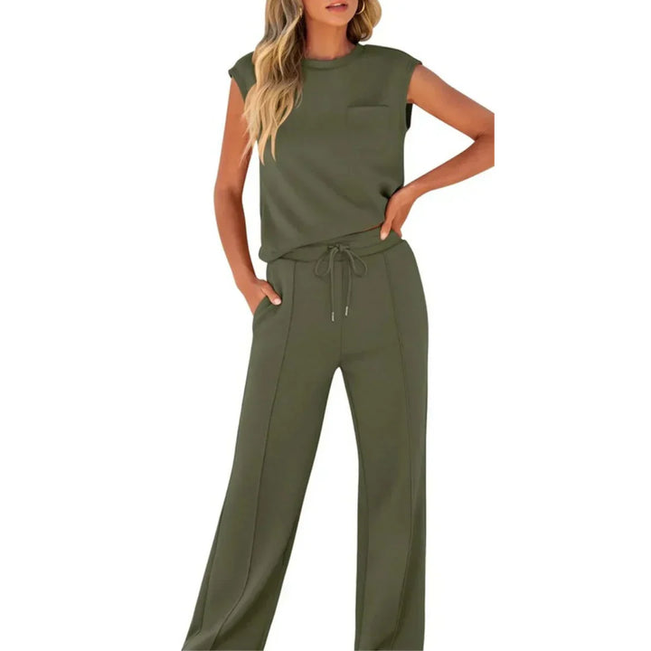 Lolly | Weiches schwarzes Lounge-Set, entspannte Passform, zweiteilig
