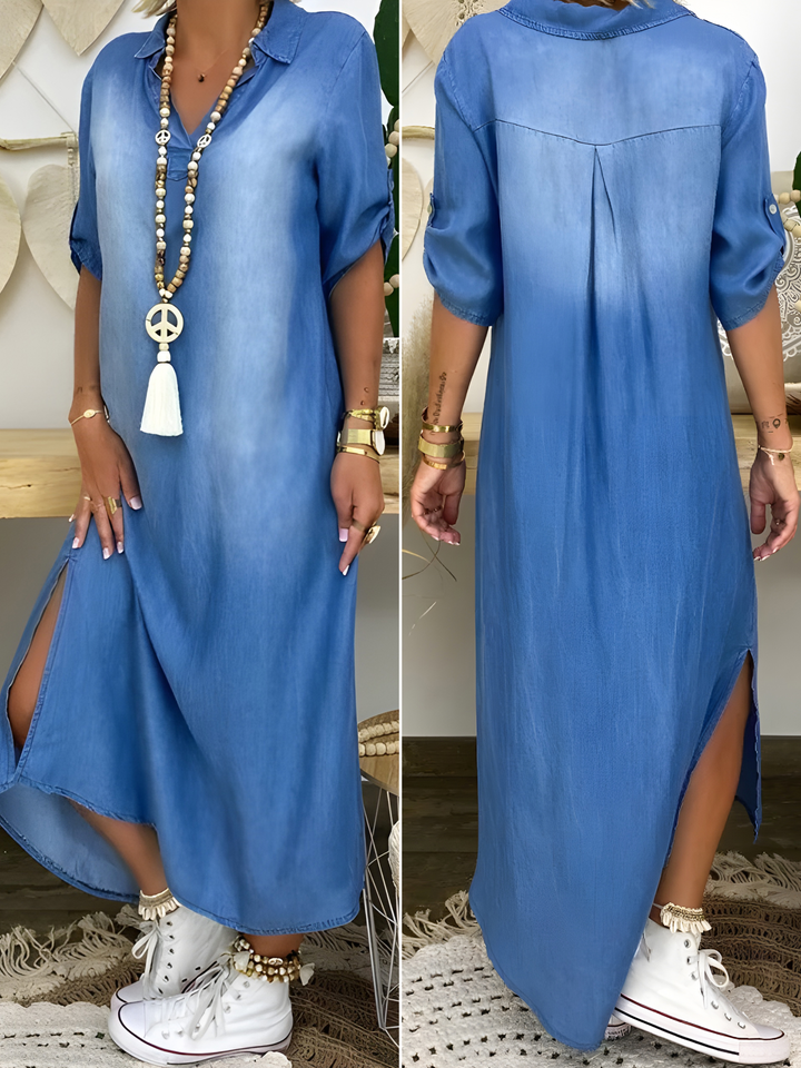 Lexi | Schickes Denim-Maxikleid