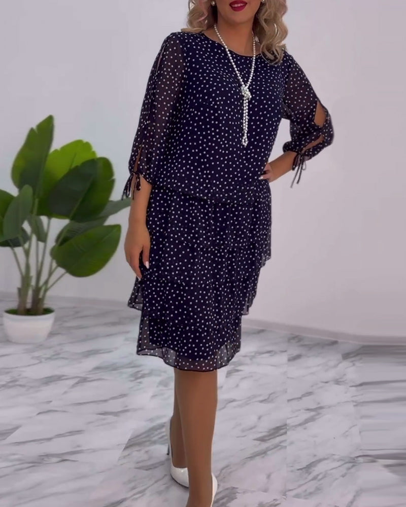 Tilly | Gepunktetes Schichtkleid