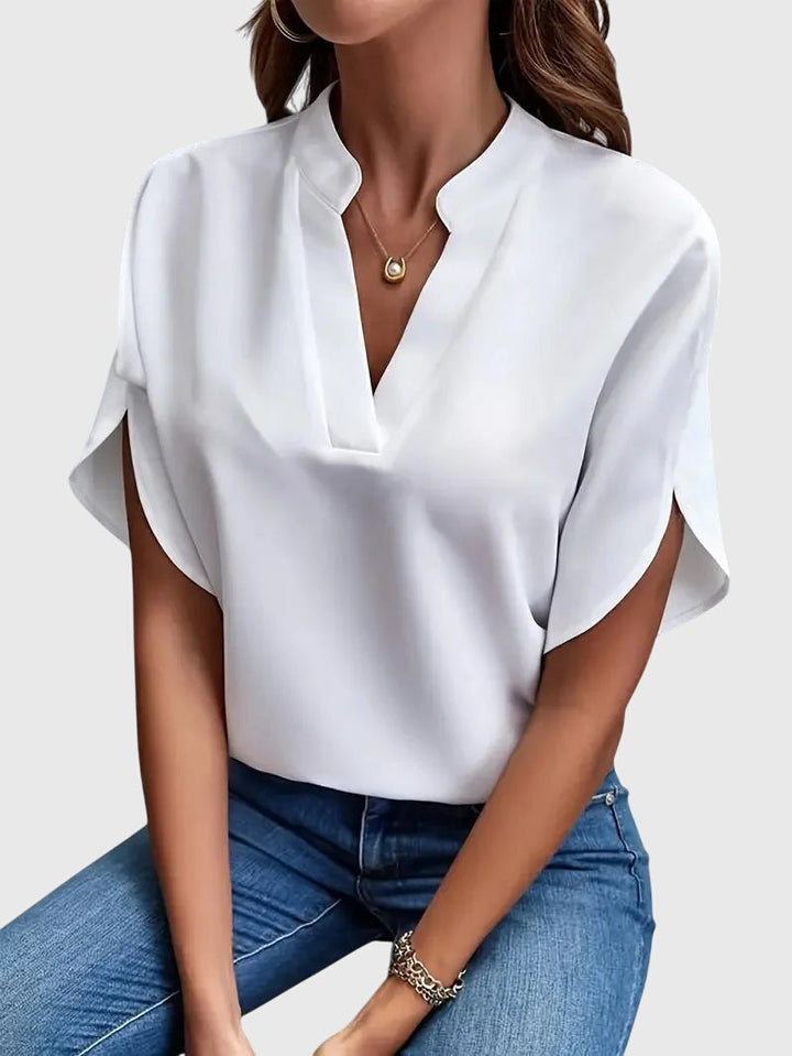 Elora | Weiches und elegantes V-Ausschnitt-Shirt