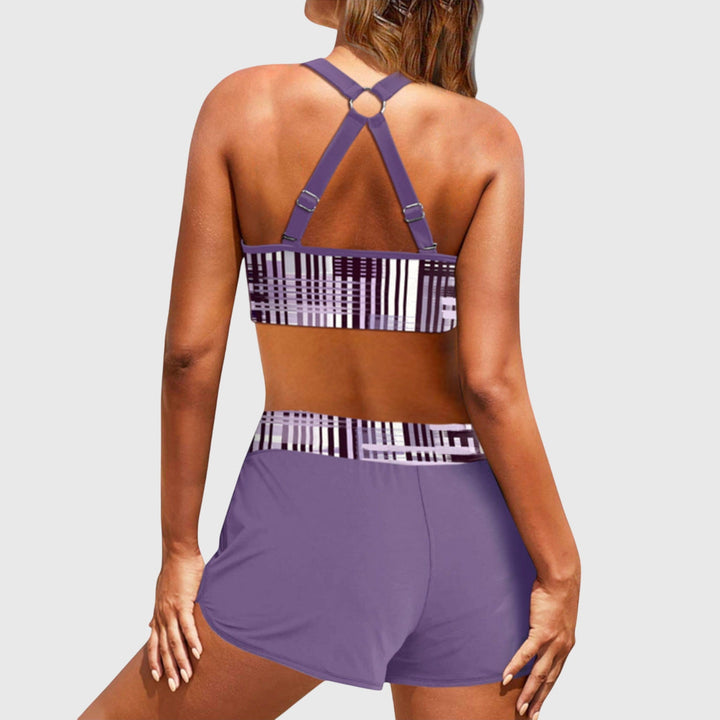 Bianca | Gerippter Hochgeschnittener Bikini