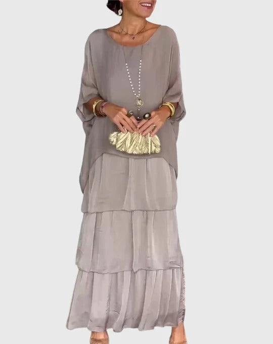 Carmel | Elegantes Fließendes Maxikleid