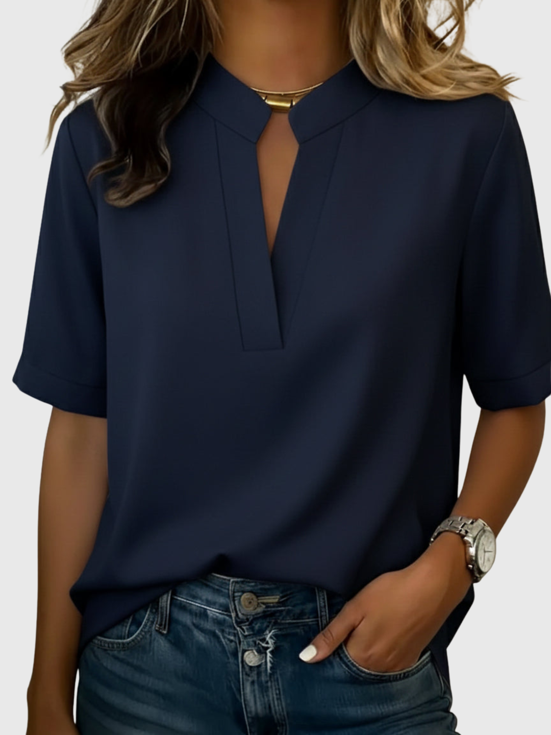 Loise | Elegante Bluse mit Raffiniertem Kragen