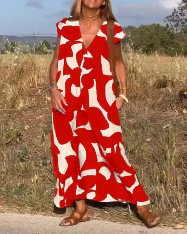 Kendall | Lässiges Abstract Kleid