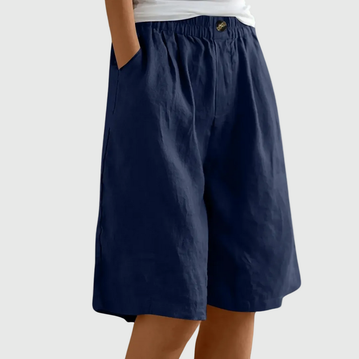 Miley | Elegante Baumwoll-Leinen Shorts