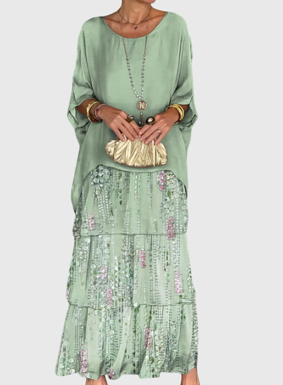 Ella | Langes und Fließendes Elegantes Kleid