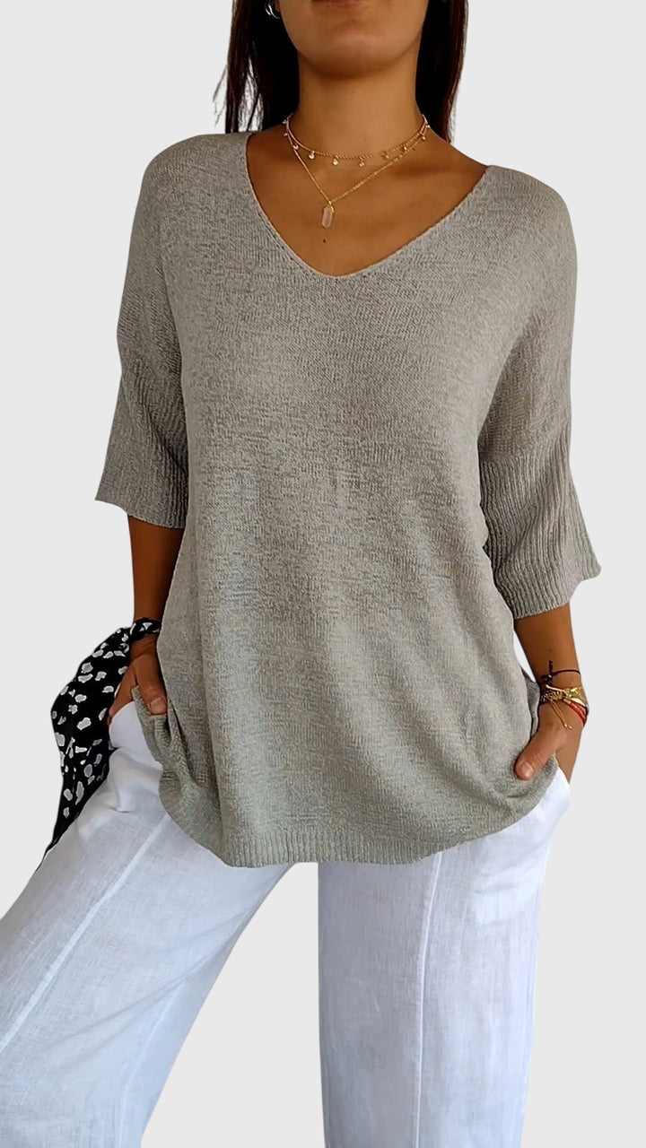 Myrial | Elegantes V-Ausschnitt-Top