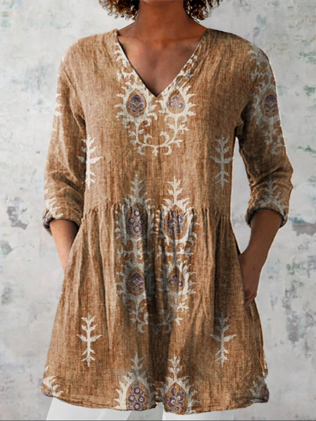 Maeve | Langarmshirt mit V-Ausschnitt