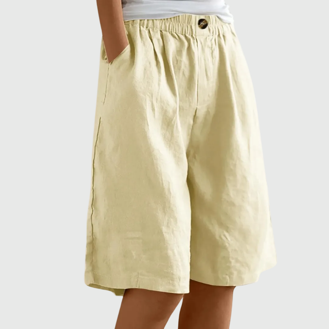 Miley | Elegante Baumwoll-Leinen Shorts