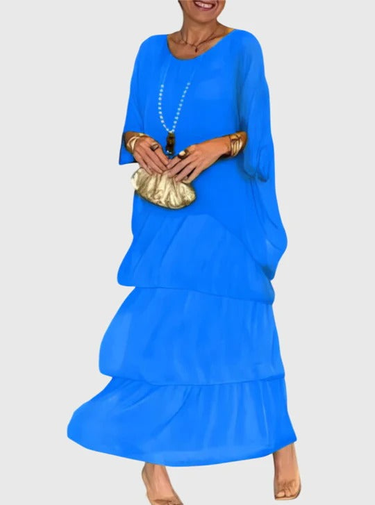 Carmel | Elegantes Fließendes Maxikleid
