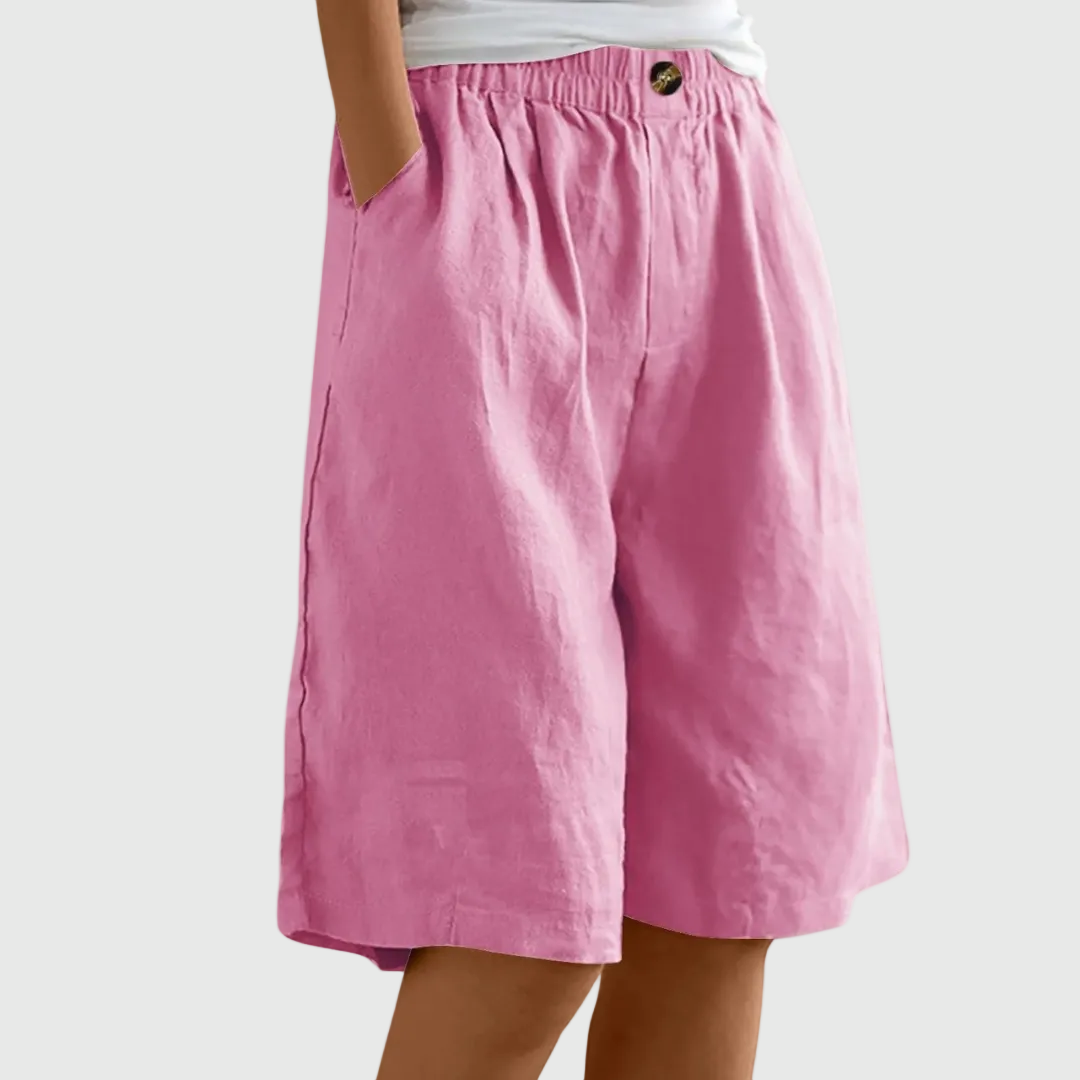 Miley | Elegante Baumwoll-Leinen Shorts