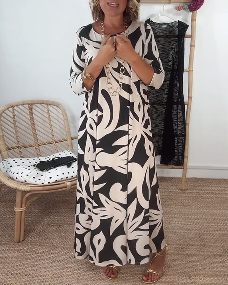 Ysabel | Abstraktes Muse-Kleid