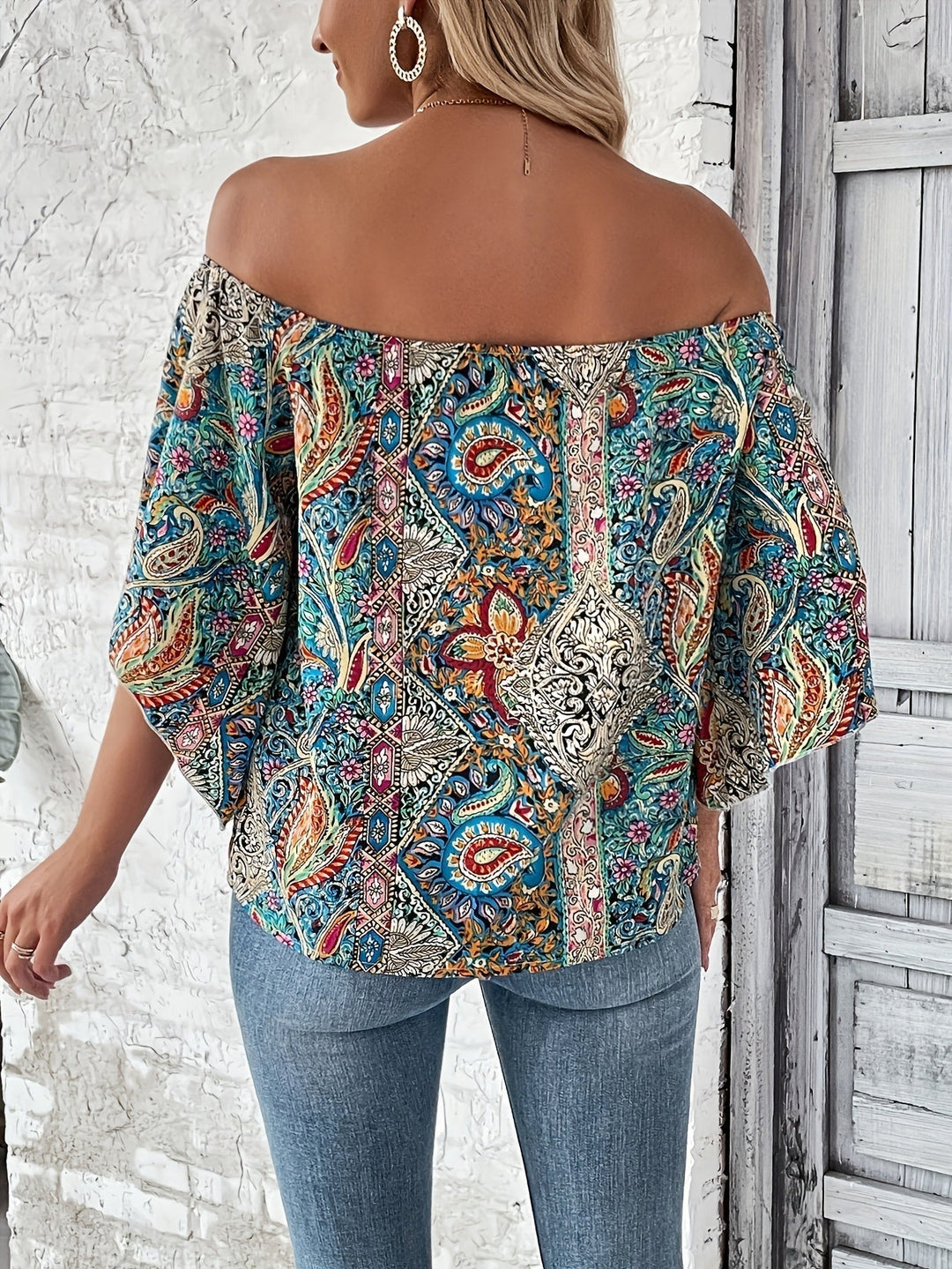 Quinn | Off-Shoulder Boho-Bluse