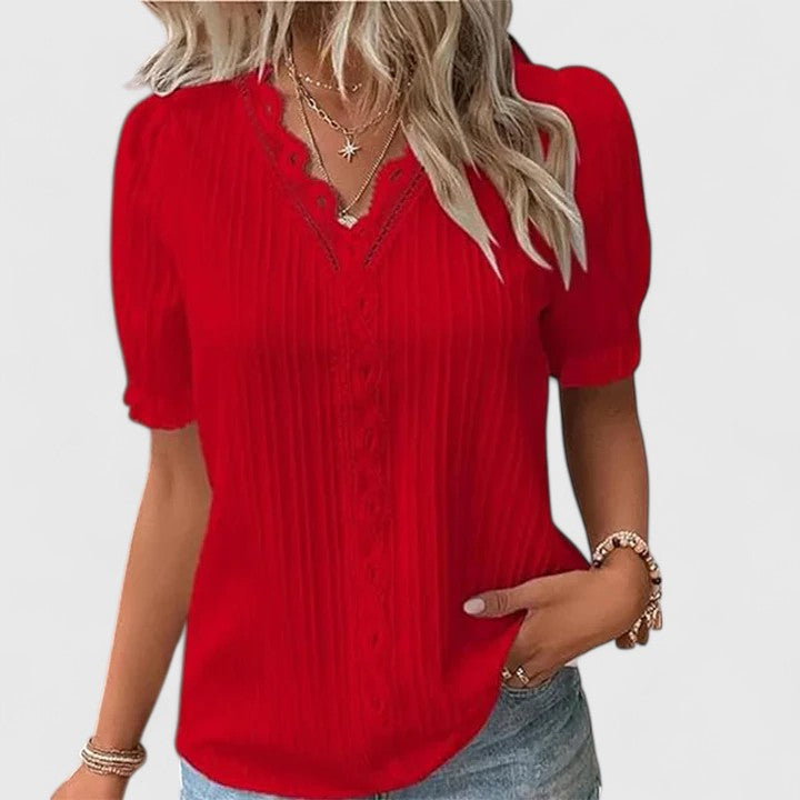 Arienne | Elegante V-Ausschnitt-Bluse