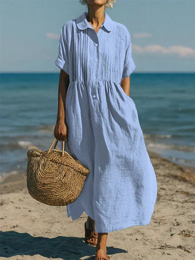Joannah | Baumwoll-Knopfhemdkleid