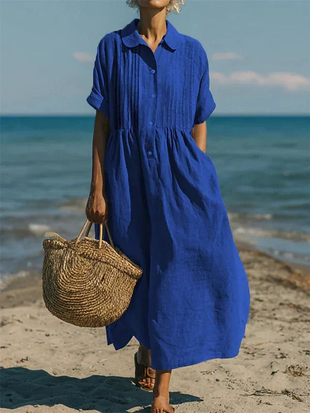 Joannah | Baumwoll-Knopfhemdkleid