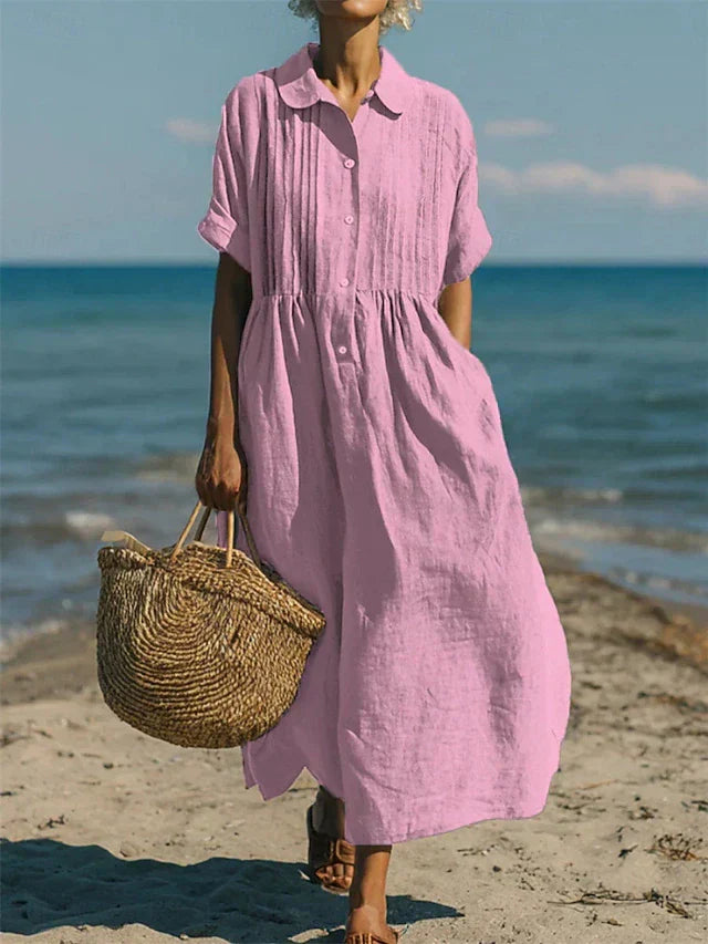 Joannah | Baumwoll-Knopfhemdkleid