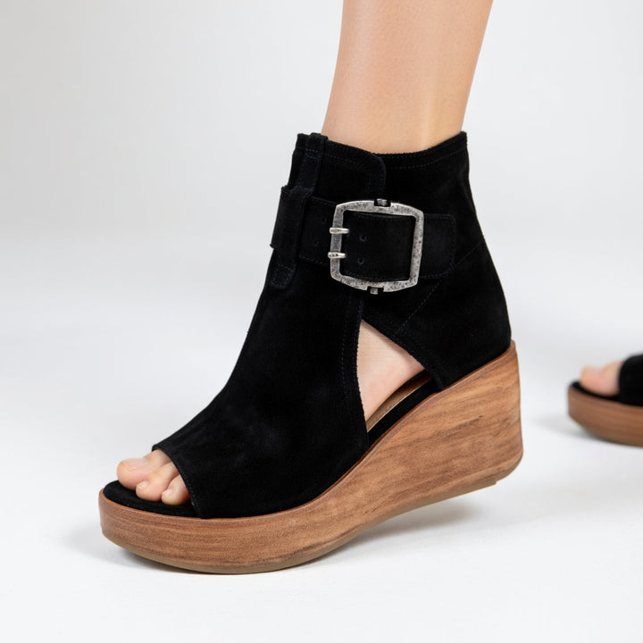 Mabel | Offene Wedge Stiefeletten