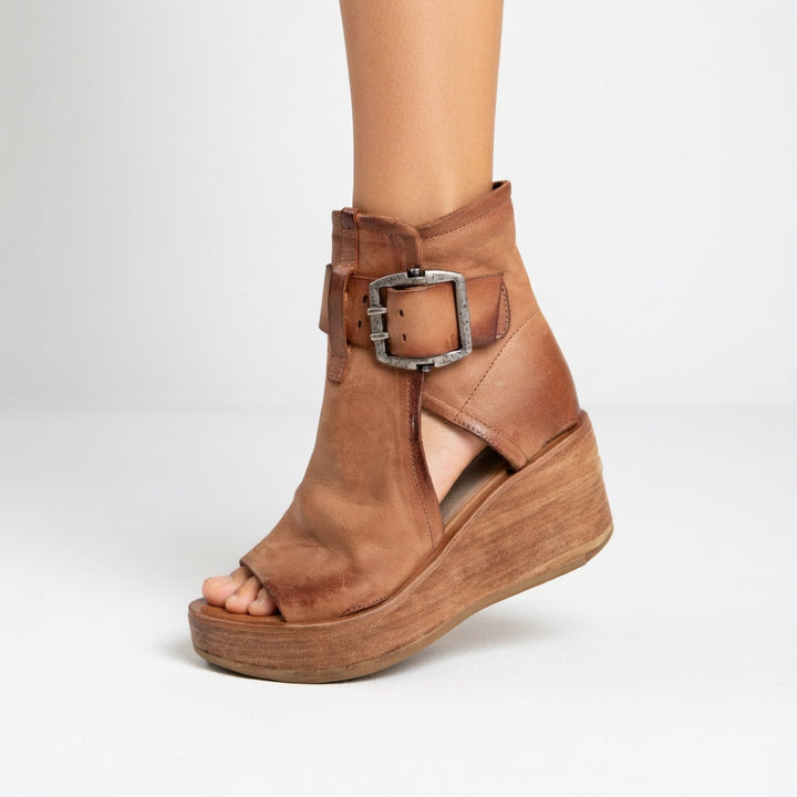 Mabel | Offene Wedge Stiefeletten