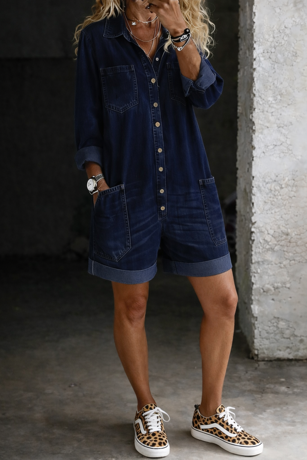 Nora | Denim Overall