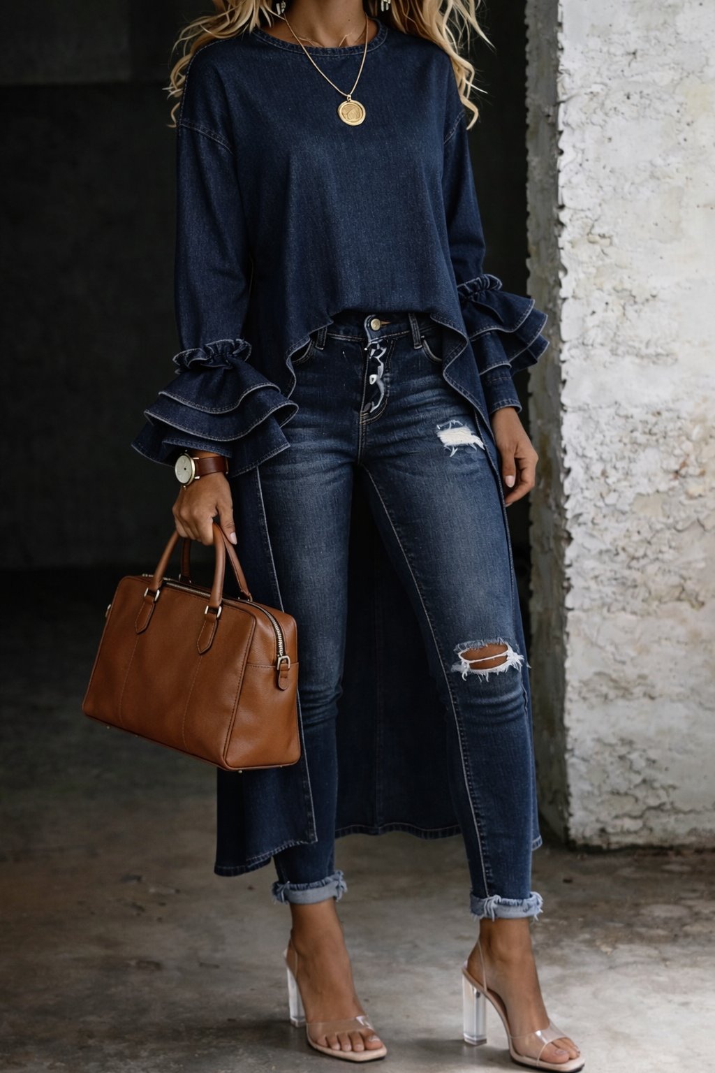 Ashley | Lässiges Shirt-Top