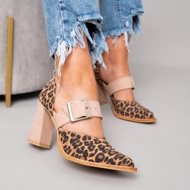 Avano Leopard Wildlederabsätze