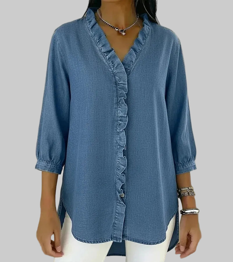 Abigail | Elegante Denim-Bluse