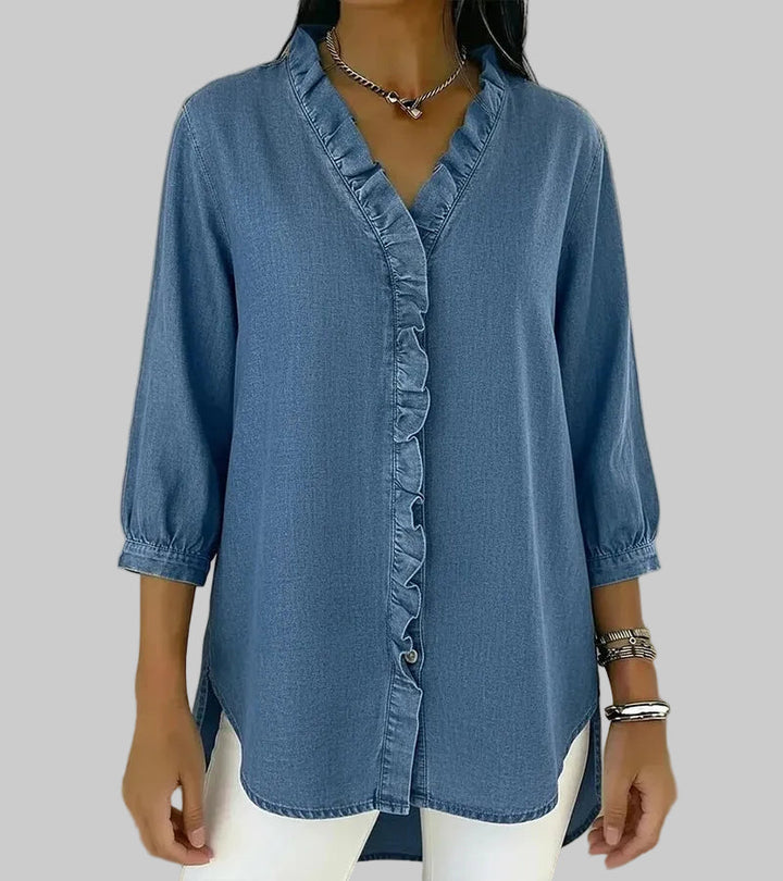 Abigail | Elegante Denim-Bluse